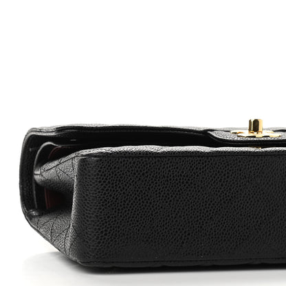 Chanel Caviar Quilted Medium Double Flap Black 8 of 10