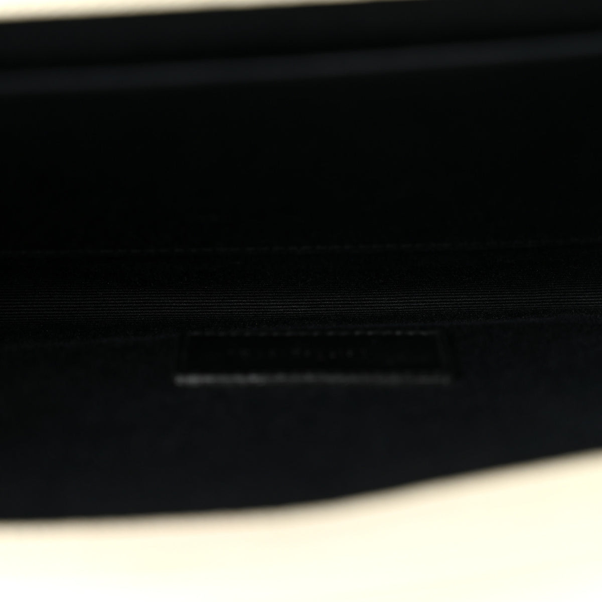 Saint Laurent Grain De Poudre Matelasse Chevron Monogram Envelope Clutch Crema Soft 5 of 12