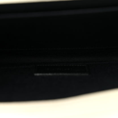 Saint Laurent Grain De Poudre Matelasse Chevron Monogram Envelope Clutch Crema Soft 5 of 12