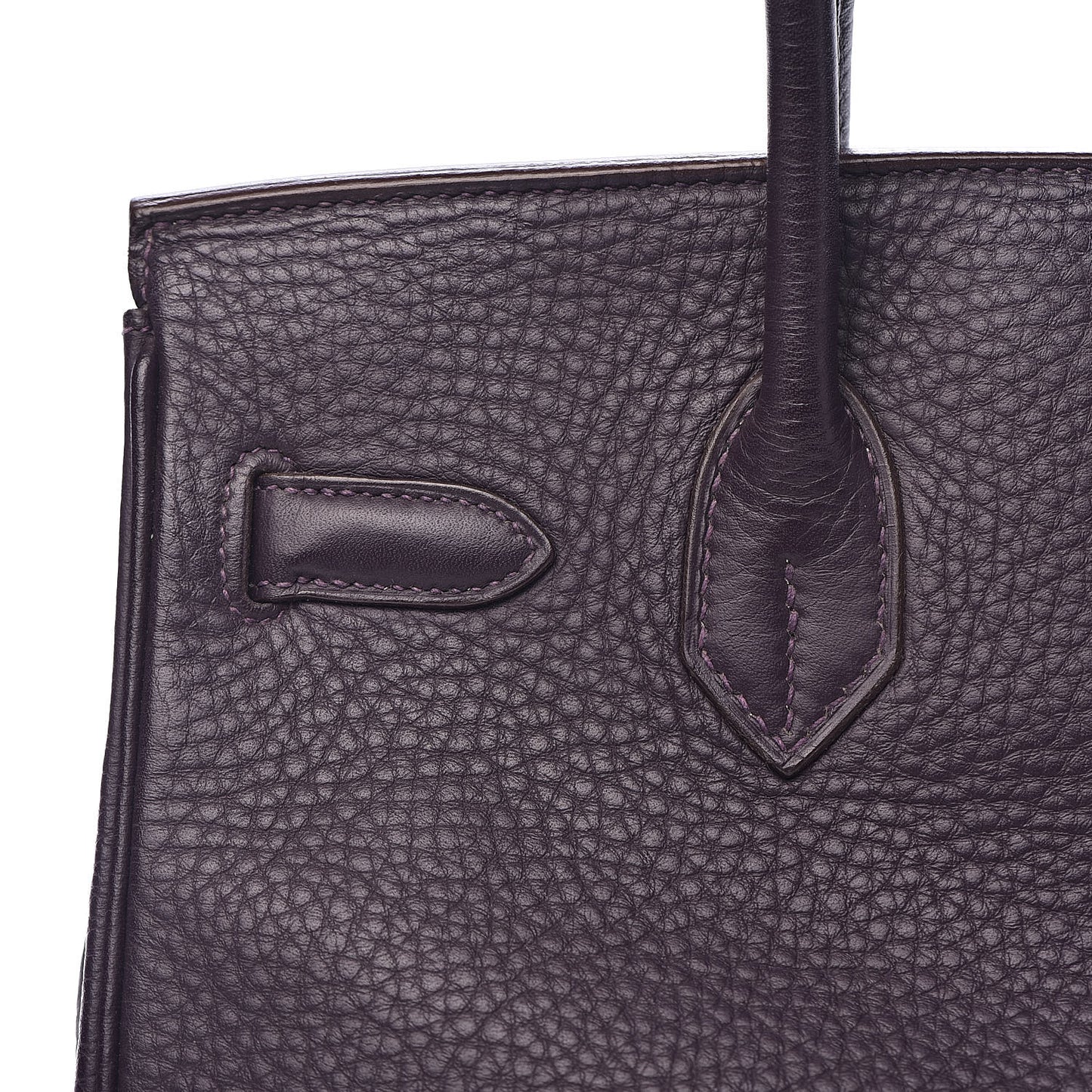 Taurillon Clemence Birkin 30 Raisin