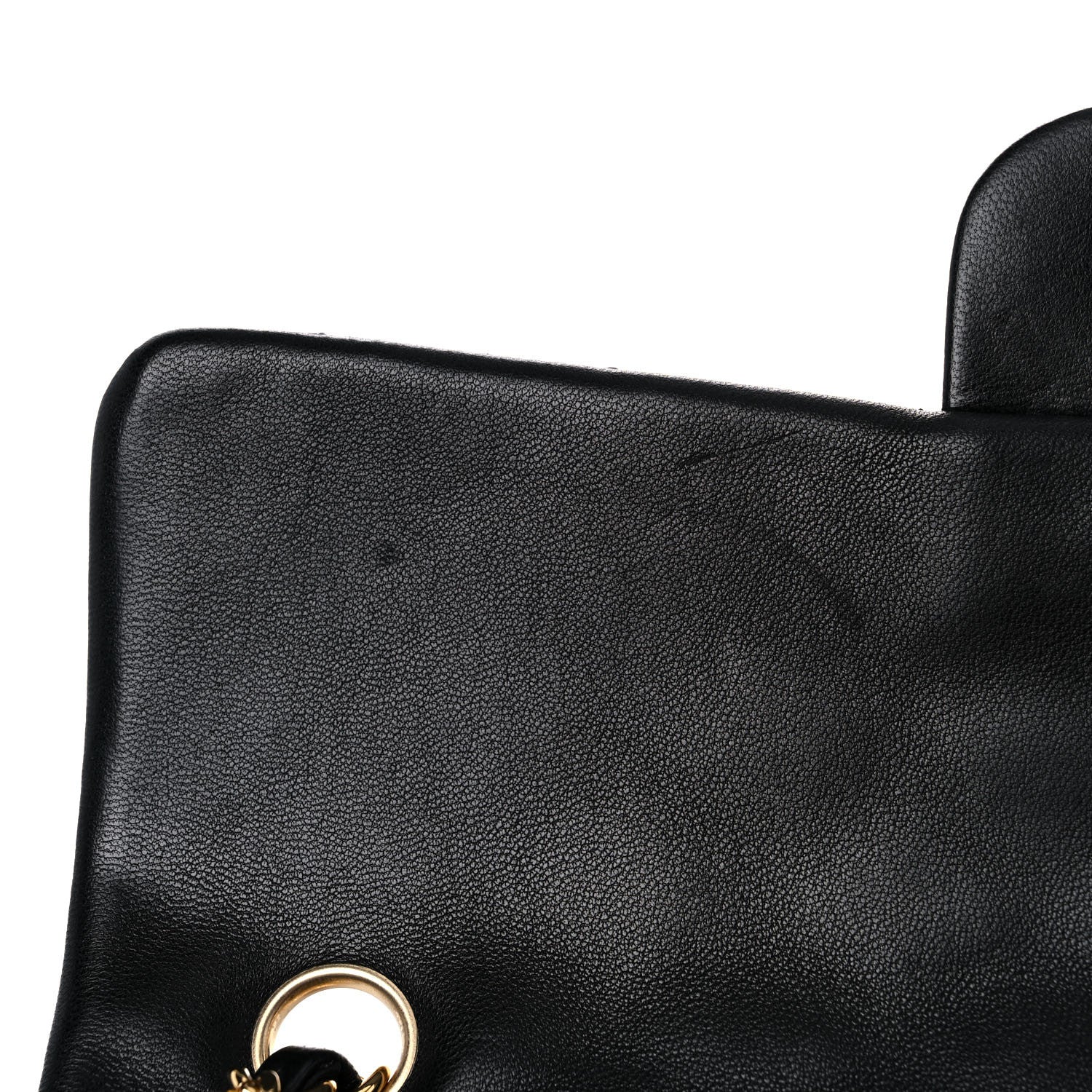 Chanel Lambskin Quilted East West Flap Black 12 of 14
