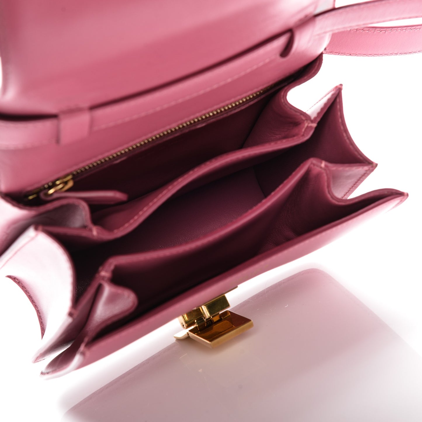 Smooth Calfskin Small Classic Box Flap Bag Pink