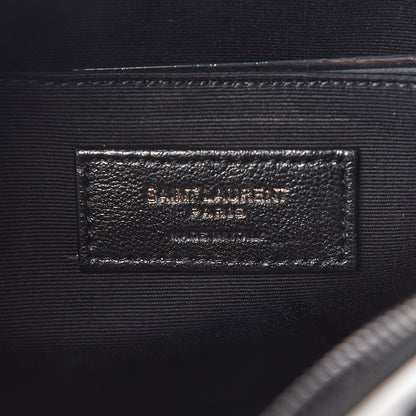 Saint Laurent Grain De Poudre Medium Classic Monogram Multicolor Leopard Print Camera Bag Black 6 of 11