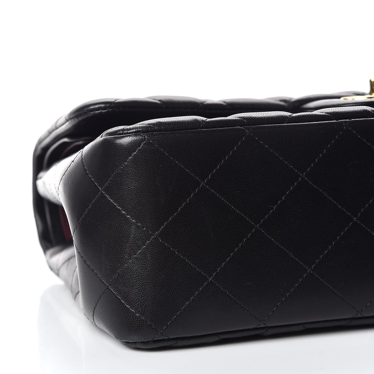 Chanel Lambskin Quilted Jumbo Double Flap Black 5 of 9