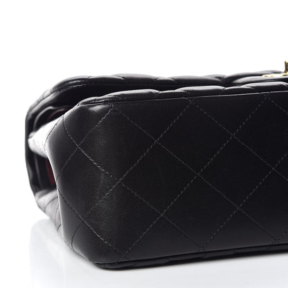 Chanel Lambskin Quilted Jumbo Double Flap Black 5 of 9