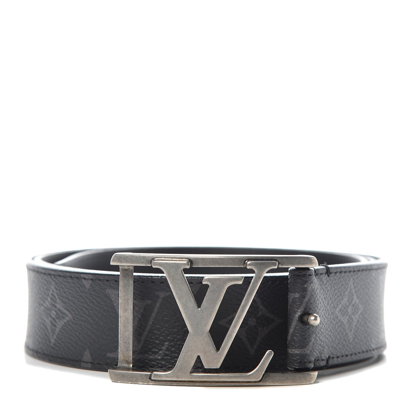 Calfskin Monogram Eclipse LV Montana Belt 100 40