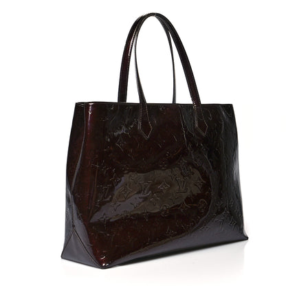 Louis Vuitton Vernis Wilshire MM Amarante 3 of 15