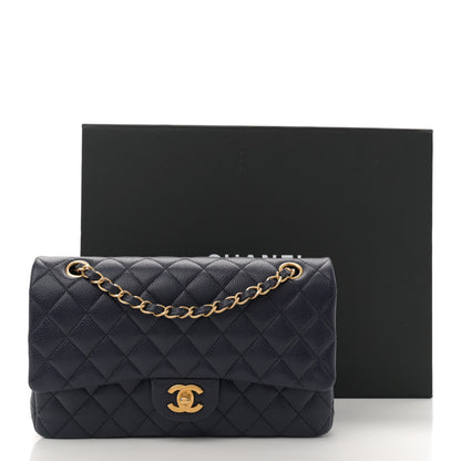 Chanel Caviar Quilted Medium Double Flap Navy 11 of 11