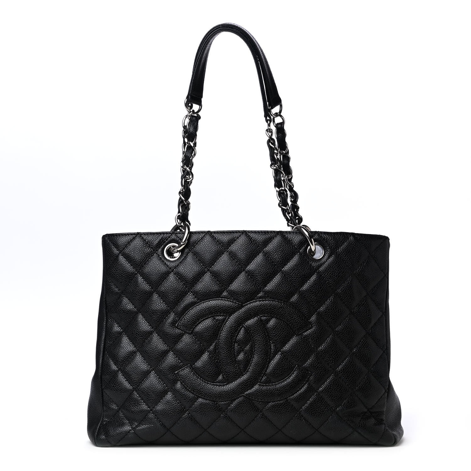 Chanel Caviar Quilted Grand Shopping Tote GST Black 1 of 4