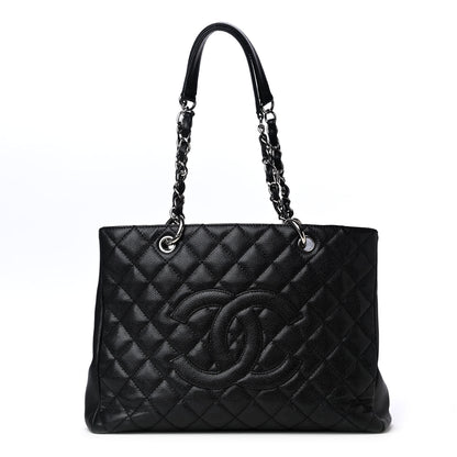 Chanel Caviar Quilted Grand Shopping Tote GST Black 1 of 4