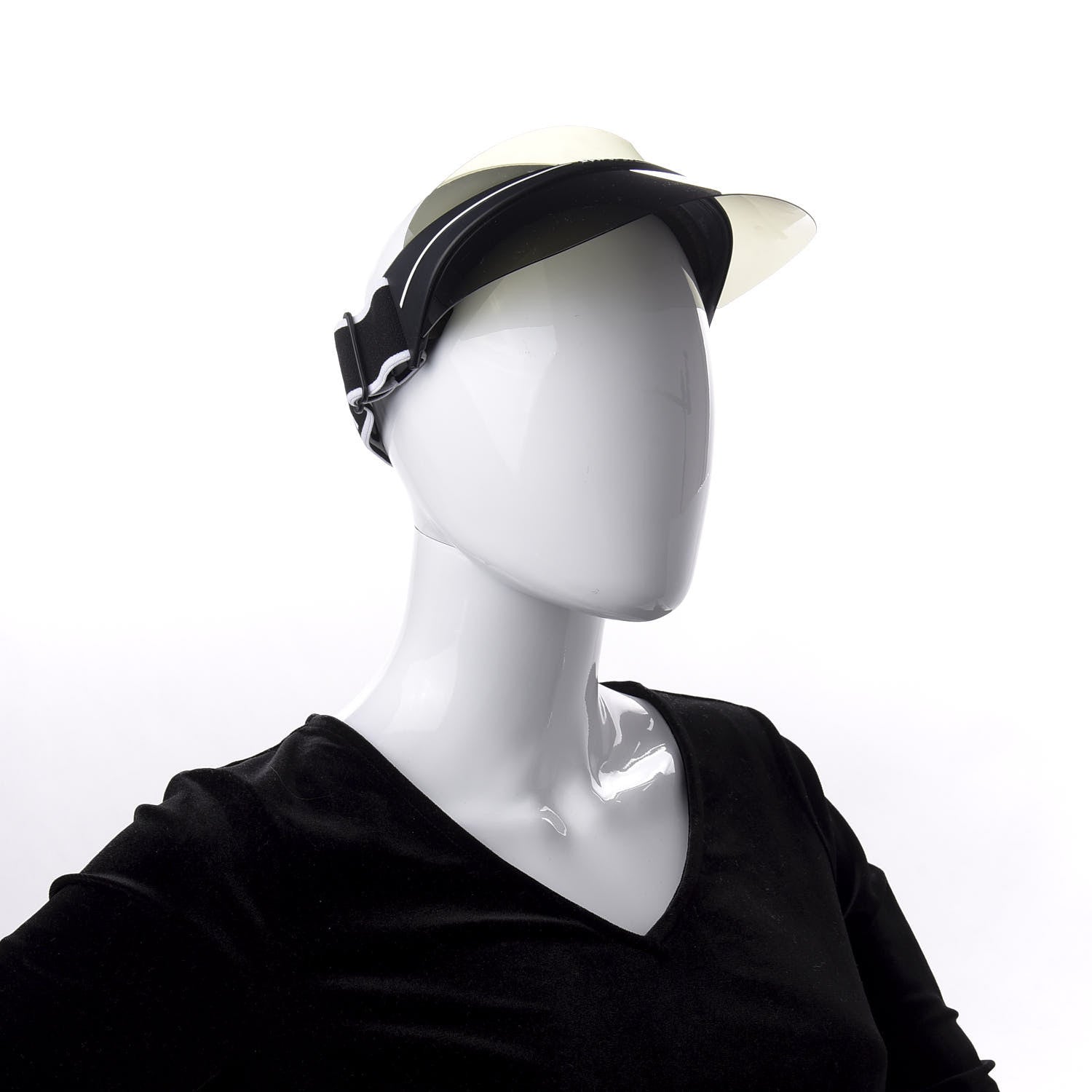 Christian Dior Mirrored DiorClub1 Sun Visor Black 2 of 8