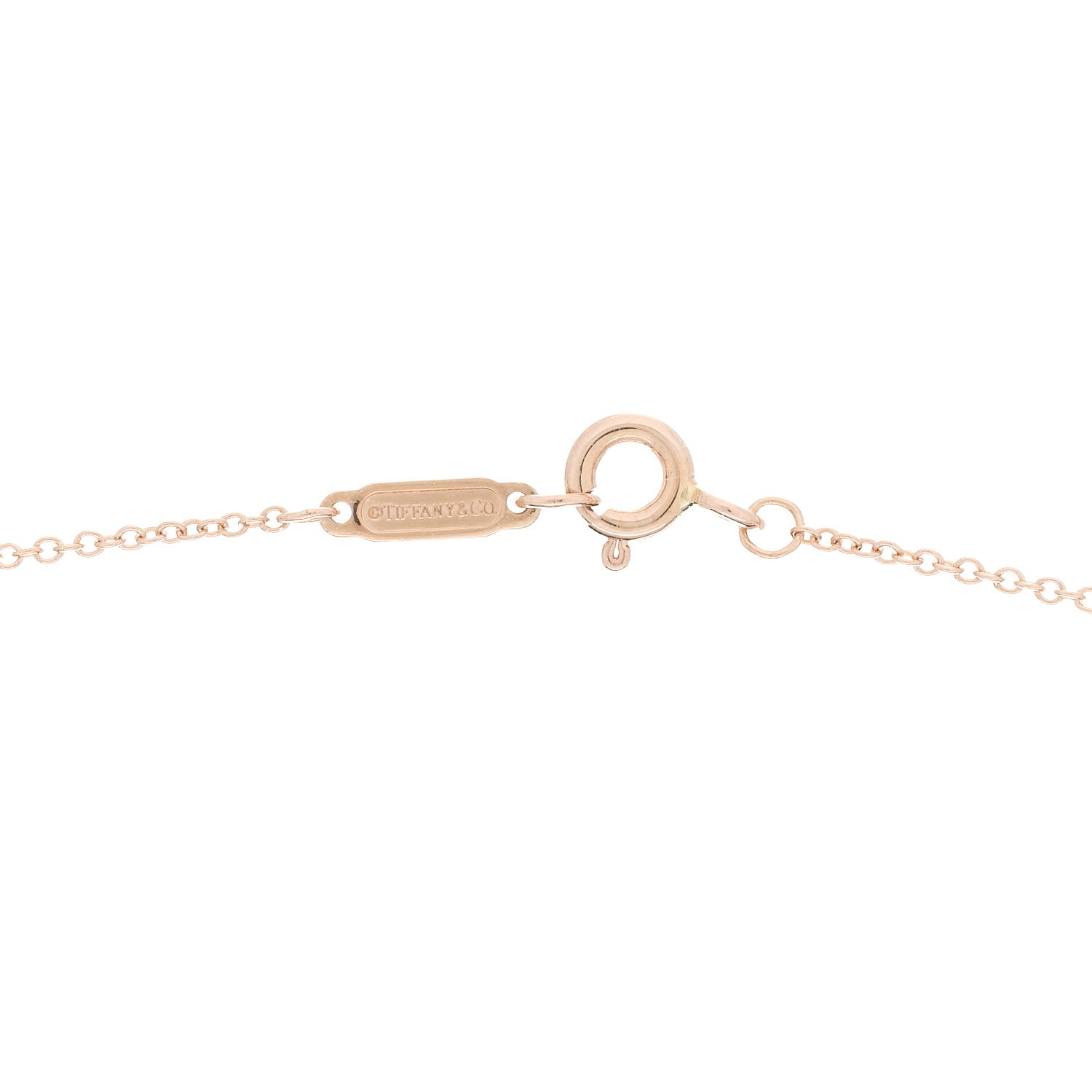 Tiffany 18K Rose Gold Diamond Small Paper Flowers Pendant Necklace 4 of 6
