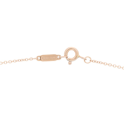 Tiffany 18K Rose Gold Diamond Small Paper Flowers Pendant Necklace 4 of 6