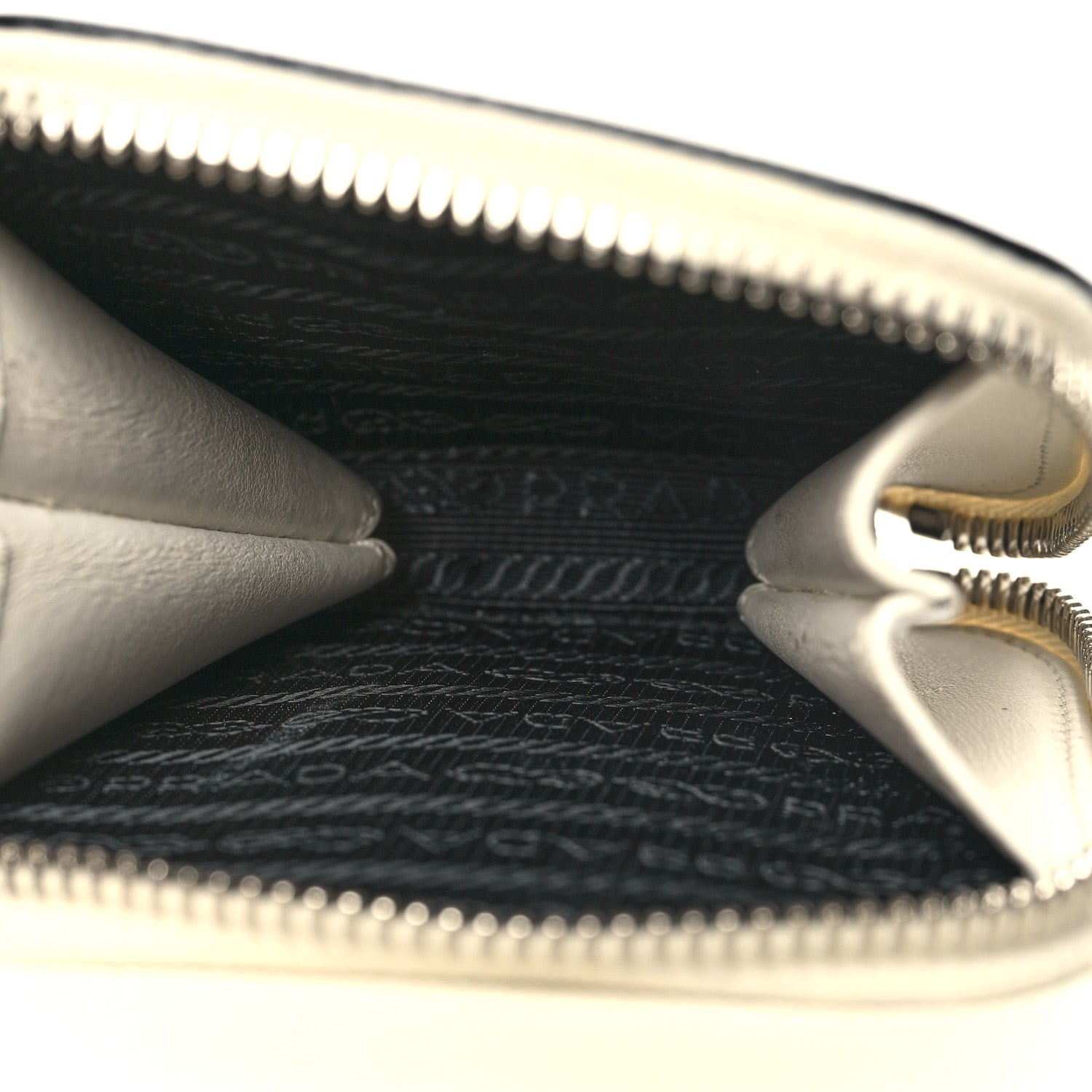 Prada Saffiano Lux Phone Crossbody Pouch White 6 of 12