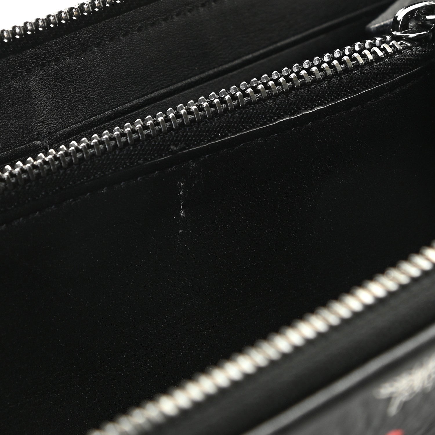 MCM Skyoptic Visetos Zip Around Wallet Spectrum Diamond Black 7 of 9