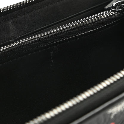 MCM Skyoptic Visetos Zip Around Wallet Spectrum Diamond Black 7 of 9