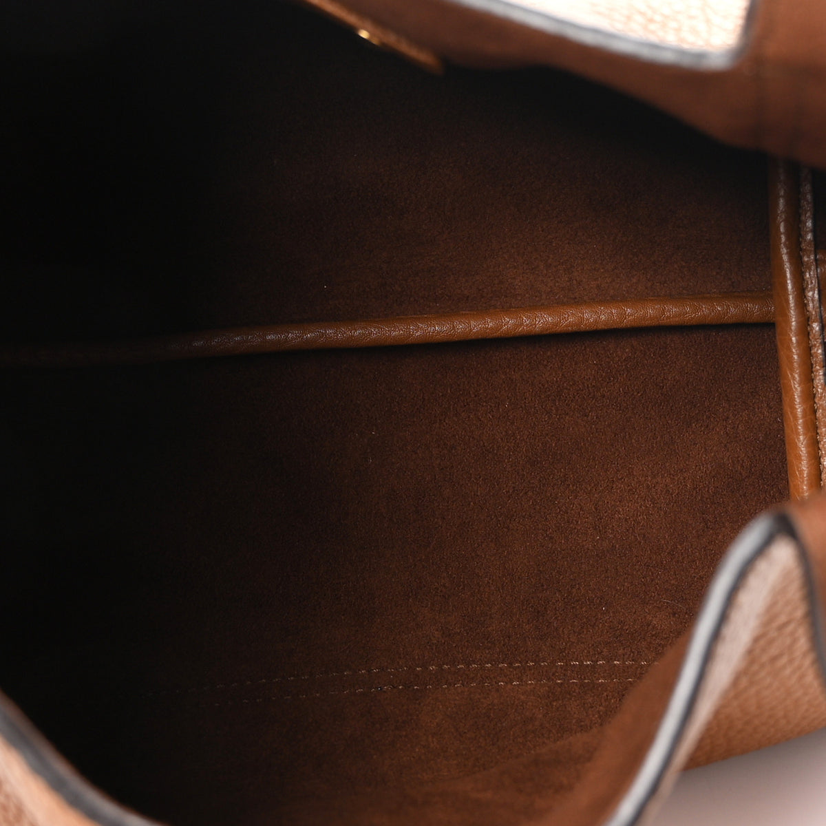 Gucci Grained Calfskin Softbit Medium Shoulder Bag Brown 9 of 21
