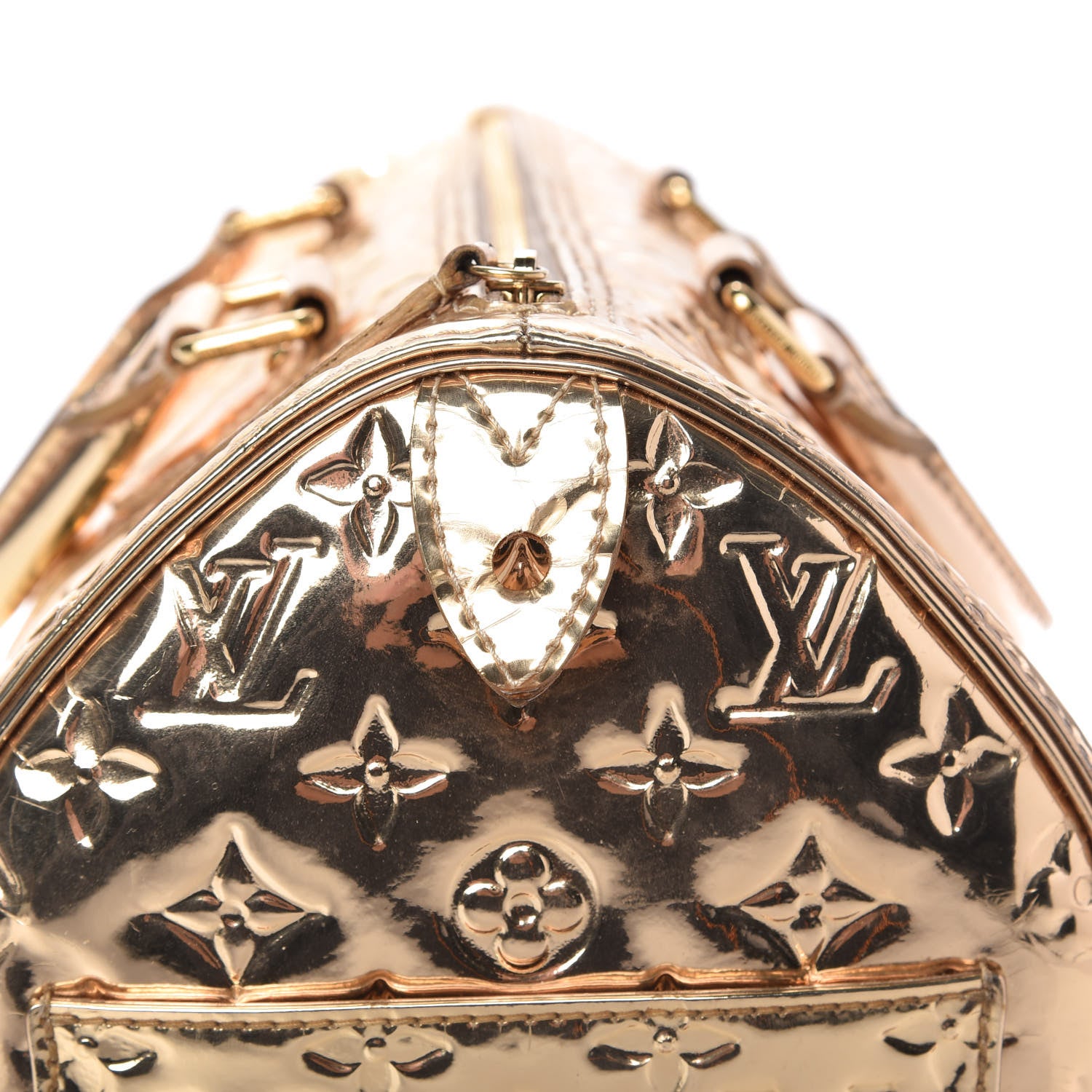 Louis Vuitton Monogram Miroir Speedy 30 Gold 10 of 11
