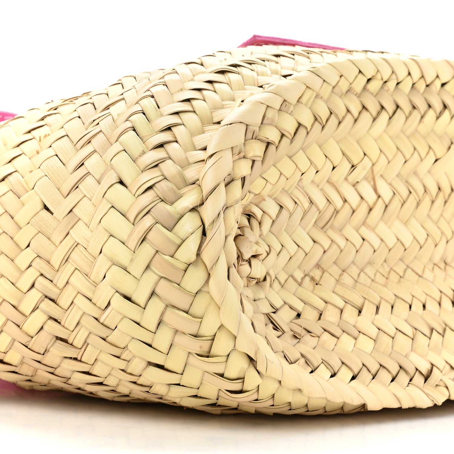 Jacquemus Raffia Le Petit Panier Soli Neon Pink 10 of 14