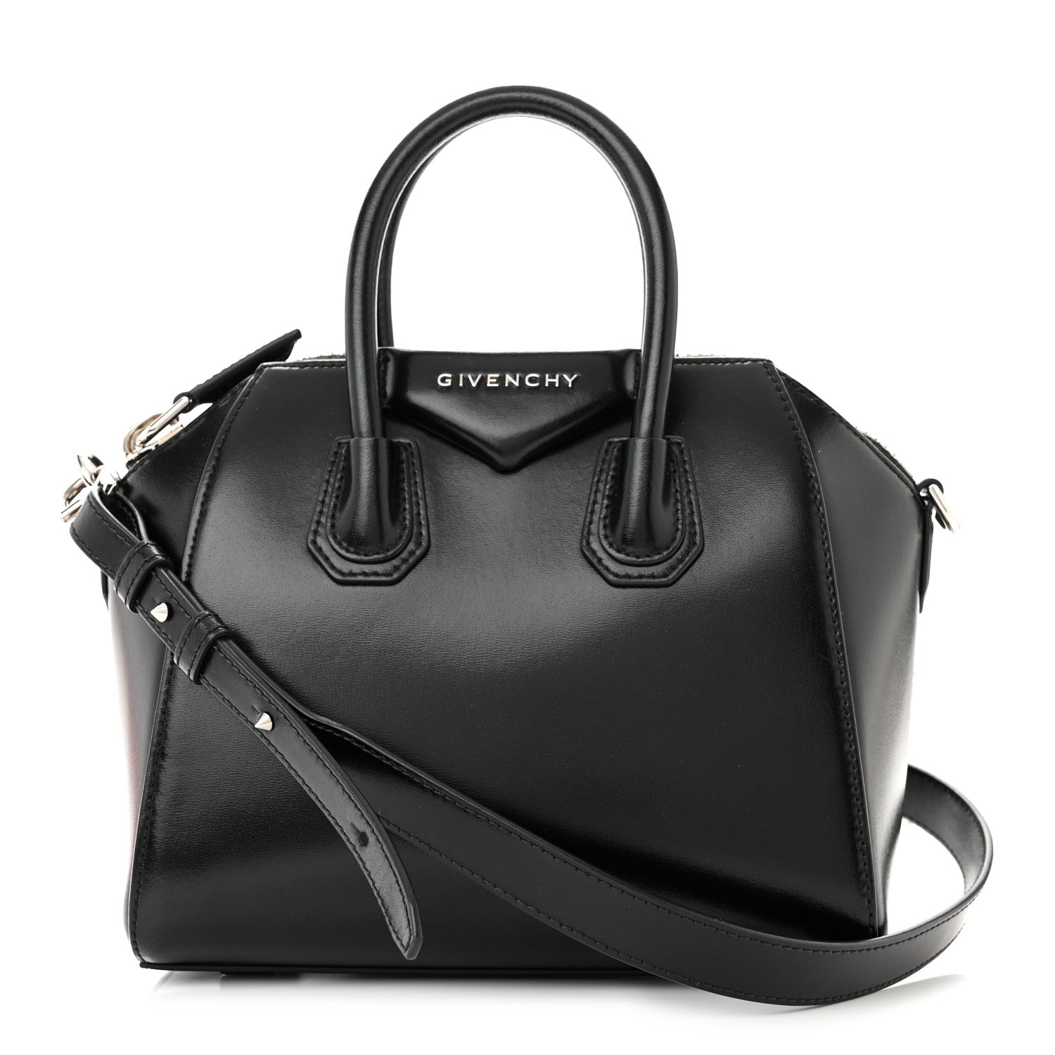 Givenchy Shiny Lord Calfskin Mini Antigona Black 1 of 10