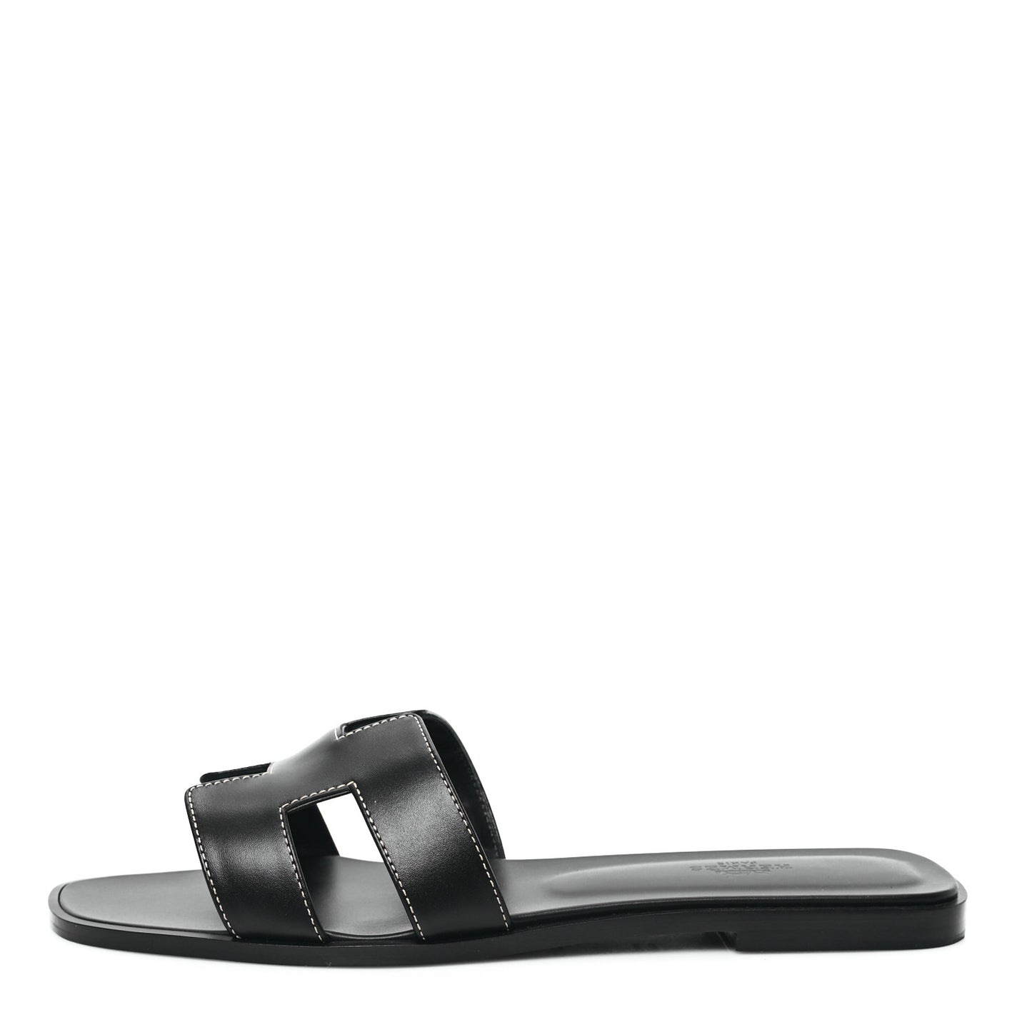 Box Calfskin Oran Sandals 40.5 Black