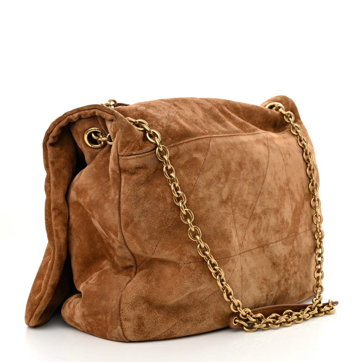 Suede Matelasse Monogram Large Jamie 4.3 Snuff