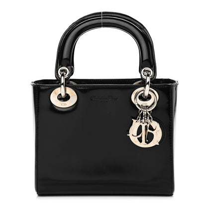 Christian Dior Glazed Calfskin Mini Lady Dior Black 1 of 11