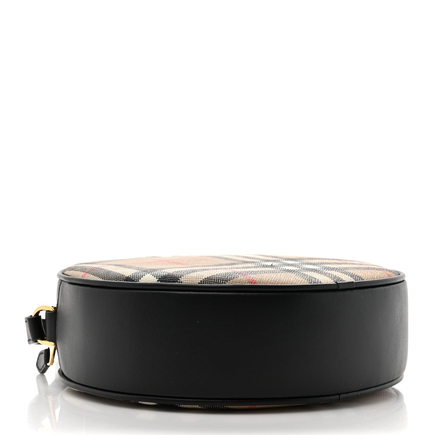 Burberry Vintage Check Calfskin Louise Bag Archive Beige Black 4 of 9