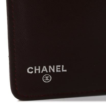 Chanel Lambskin Quilted Yen Wallet Black 6 of 8