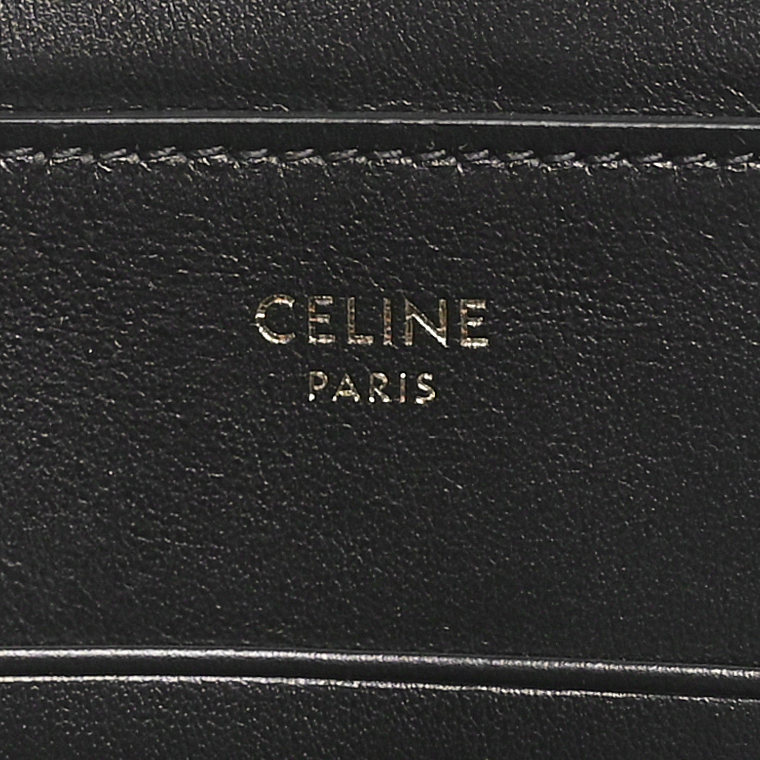 Celine Calfskin Quilted C Charm Pouch Black 6 of 11