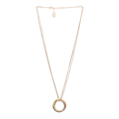 Cartier 18K Pink Yellow White Gold Trinity Triple Chain Pendant Necklace 3 of 5
