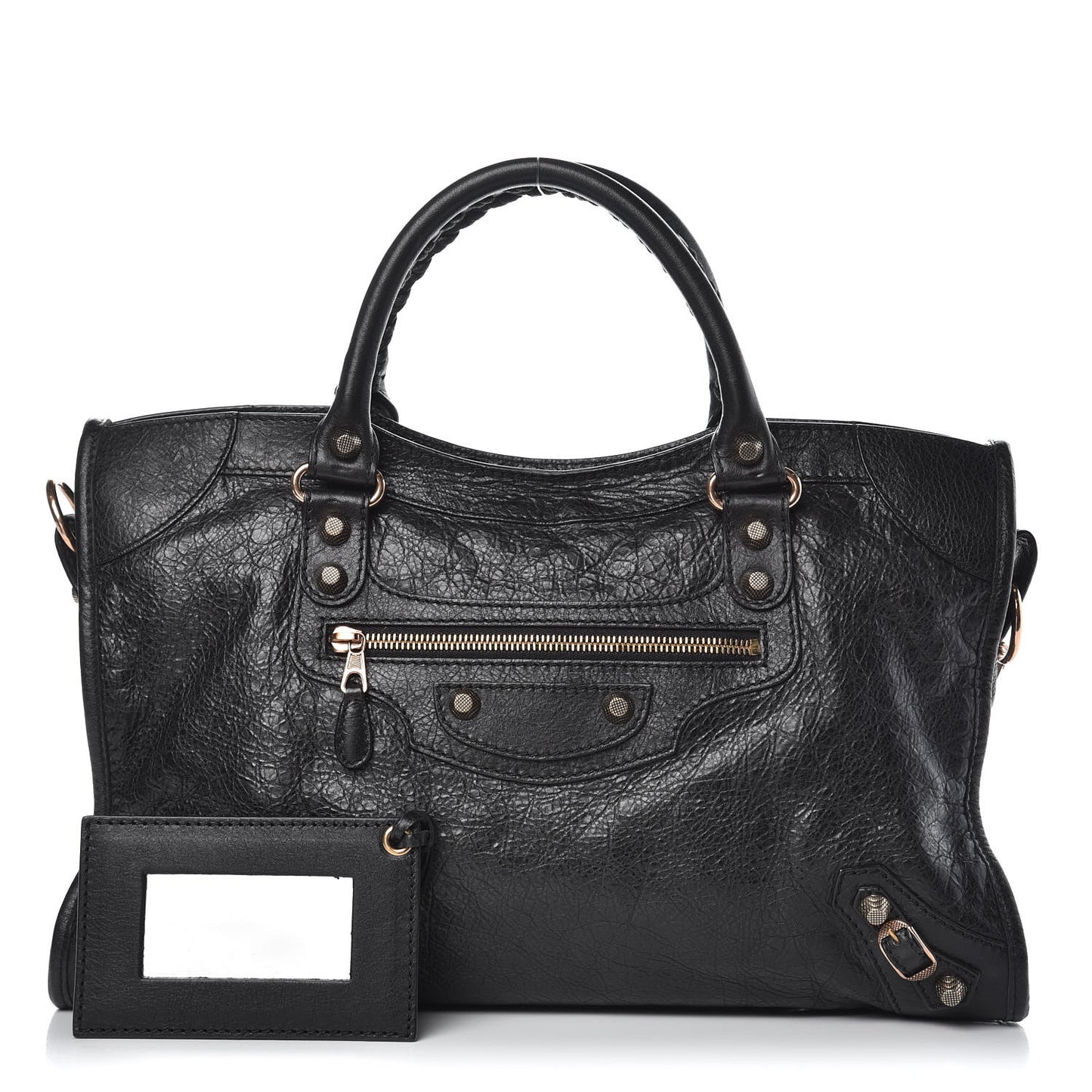 Agneau Giant 12 Rose Gold Hardware City Black