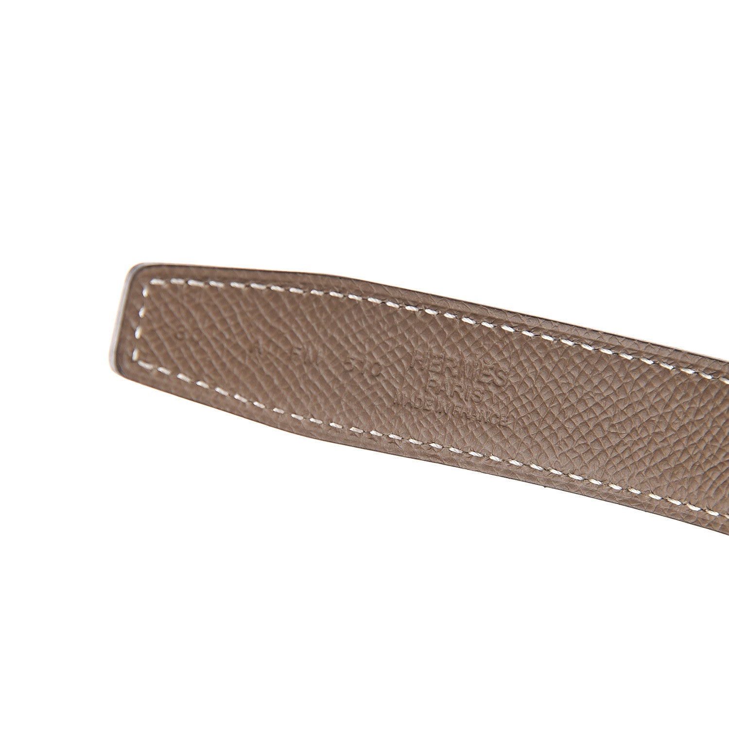 Hermes Swift Epsom 24mm Mini H Belt 80 Black Etoupe 5 of 5
