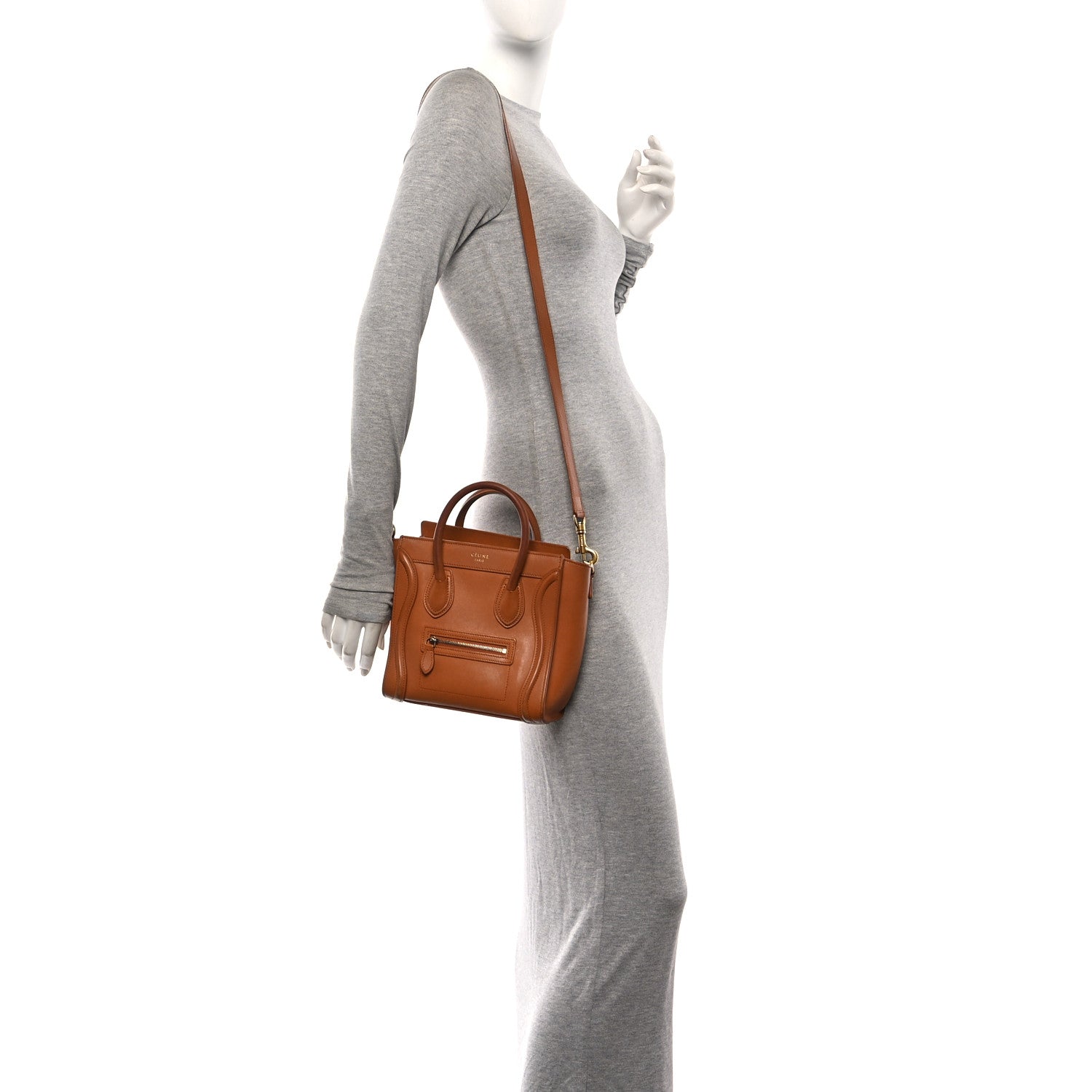 Celine Smooth Calfskin Nano Luggage Light Copper 2 of 15