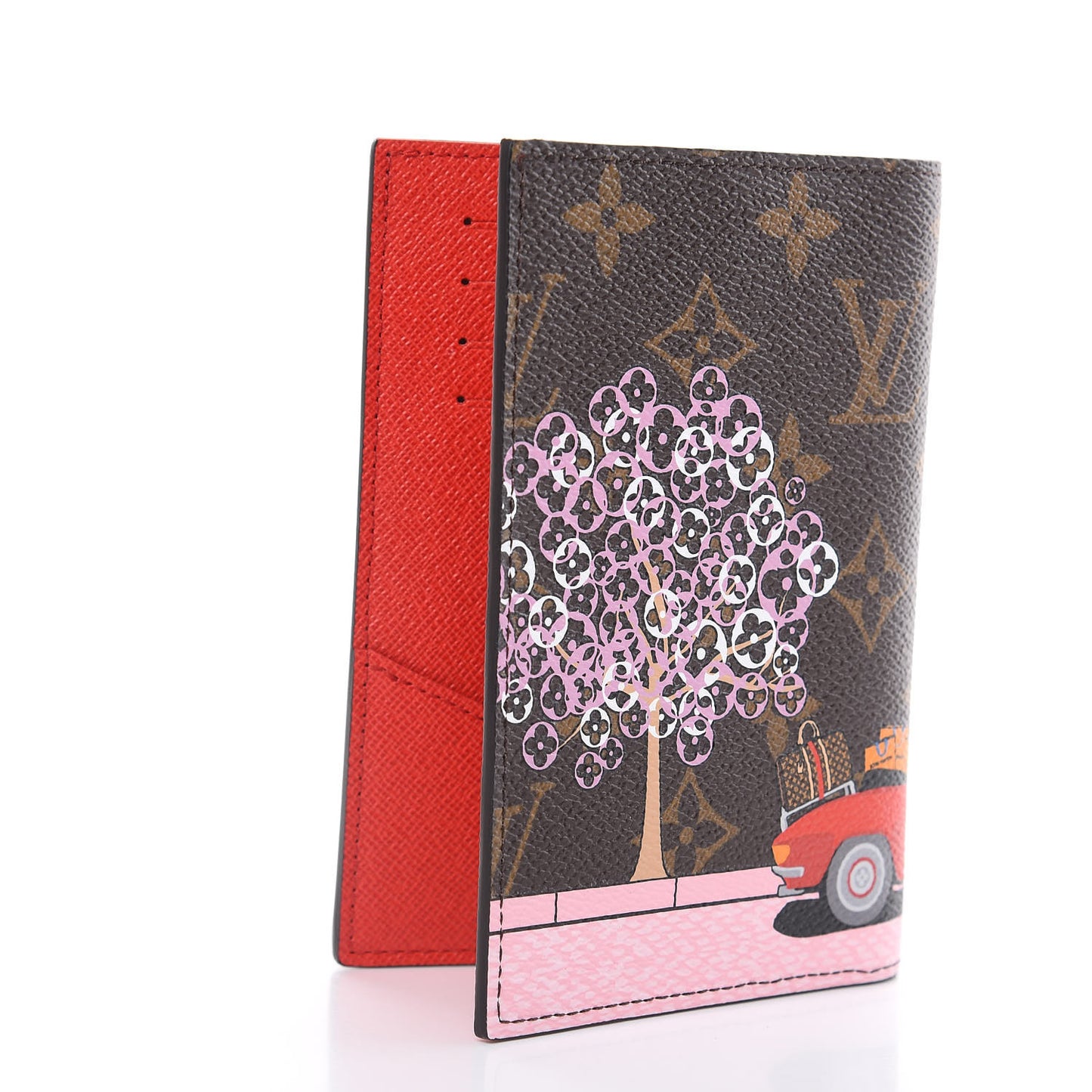 Monogram 2019 Christmas Animation Passport Cover Rouge
