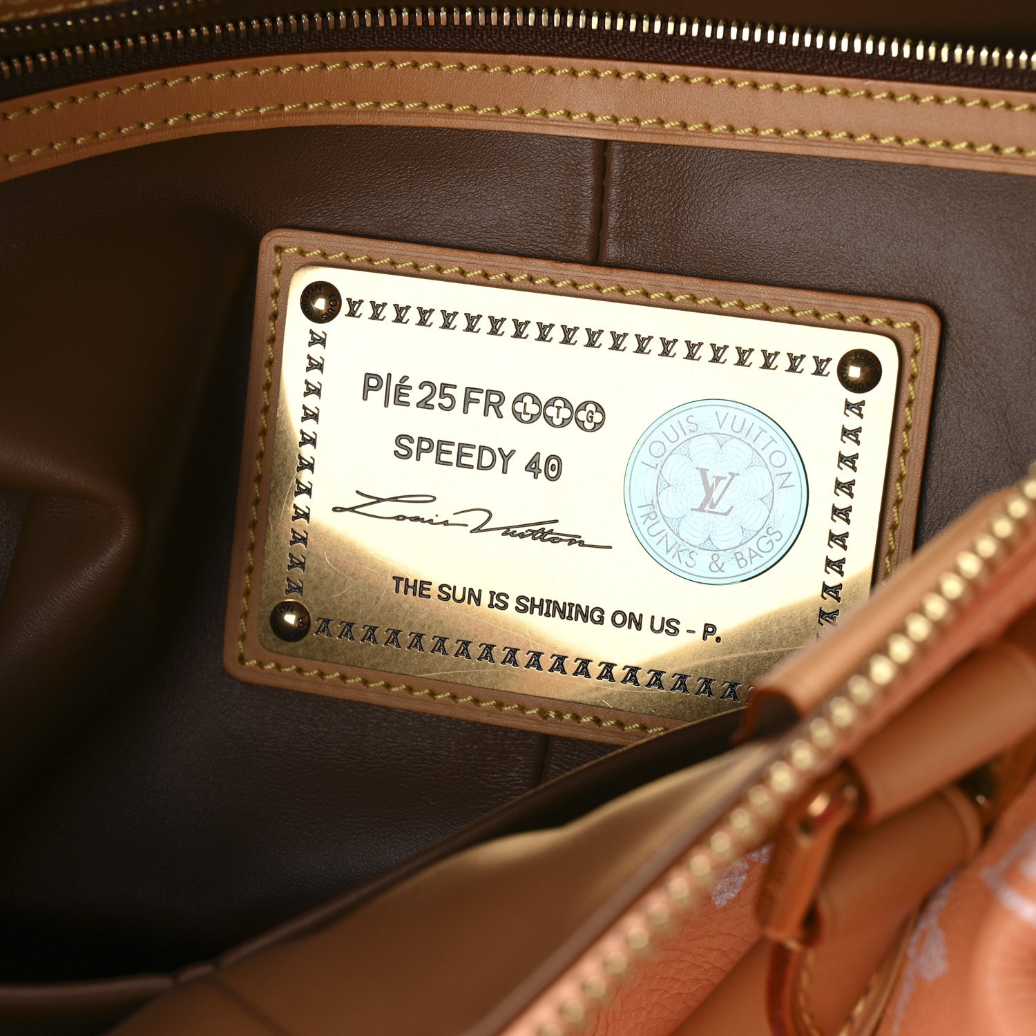 Louis Vuitton Calfskin Monogram Speedy P9 Bandouliere 40 Summer Peach 7 of 11