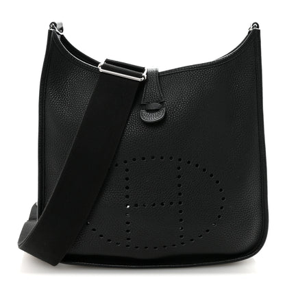 Hermes Taurillon Clemence Evelyne III PM Black 1 of 10