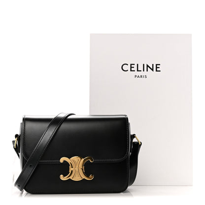 Celine Shiny Calfskin Teen Triomphe Black 13 of 13