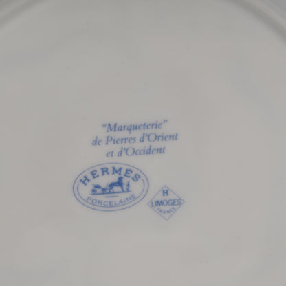 Hermes Porcelain Marqueterie de Pierres d'Orient et d'Occident Bread and Butter Plate 6 of 6