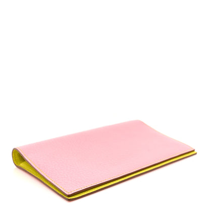 Hermes Chevre Mysore Vision II Agenda Cover Rose Confetti Soufre 4 of 7