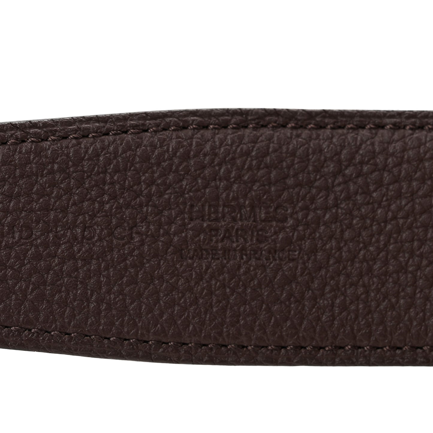 Box 135 Togo 38mm H d'Ancre Belt 105 Black Chocolate