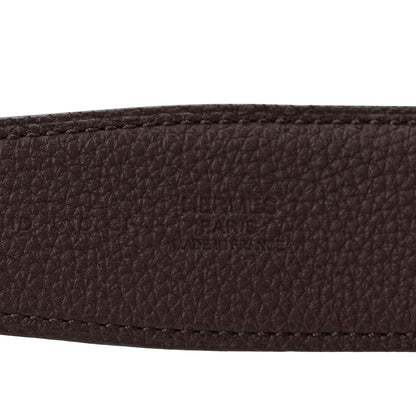 Hermes Box 135 Togo 38mm H d'Ancre Belt 105 Black Chocolate 5 of 5