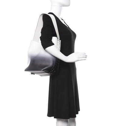 Givenchy Calfskin Degrade Infinity Bucket Bag Black White 2 of 10