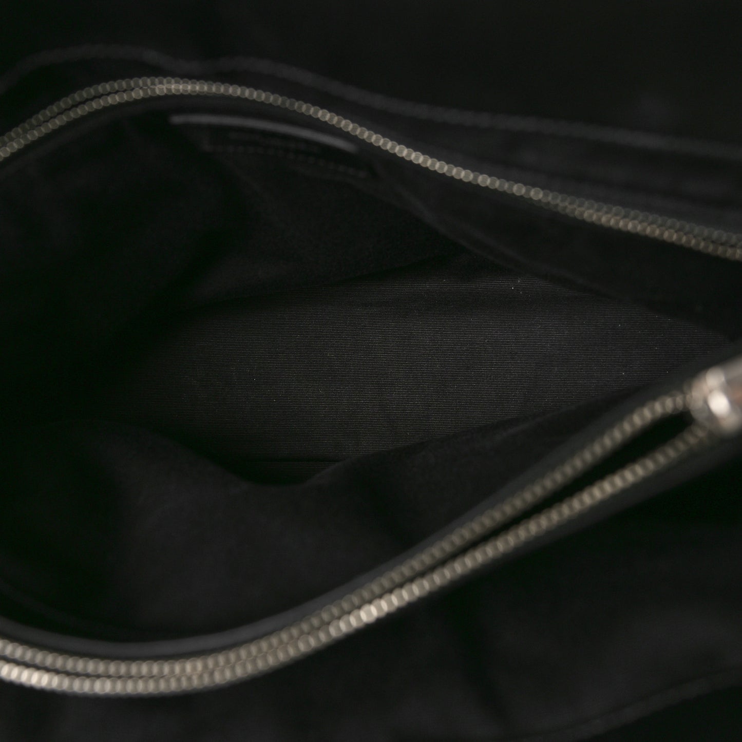 Calfskin Y Quilted Monogram Large Loulou Chain Satchel Black