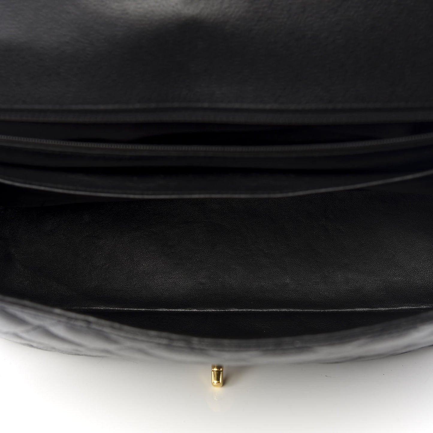 Caviar Quilted Jumbo Single Flap Black