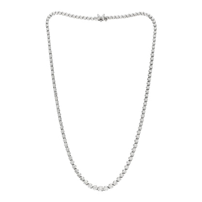 Tiffany Platinum Diamond Victoria Graduated Line Necklace 3 of 6