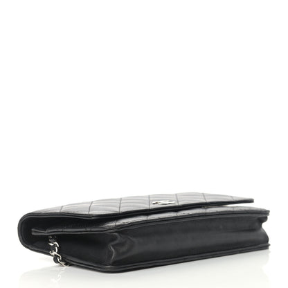 Chanel Lambskin Quilted Wallet On Chain WOC Black 4 of 19