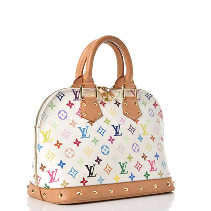 Louis Vuitton Monogram Multicolor Alma White 3 of 14