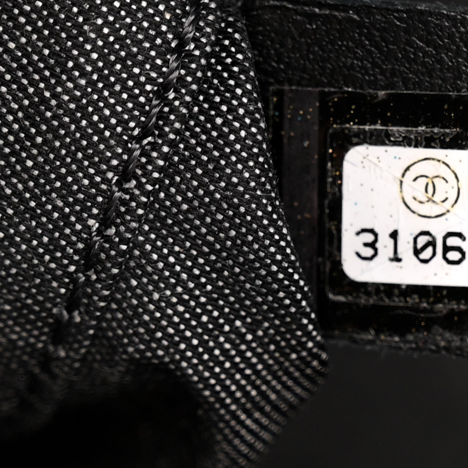 Chanel Straw Raffia Calfskin Chain Small Deauville Tote Black 7 of 13