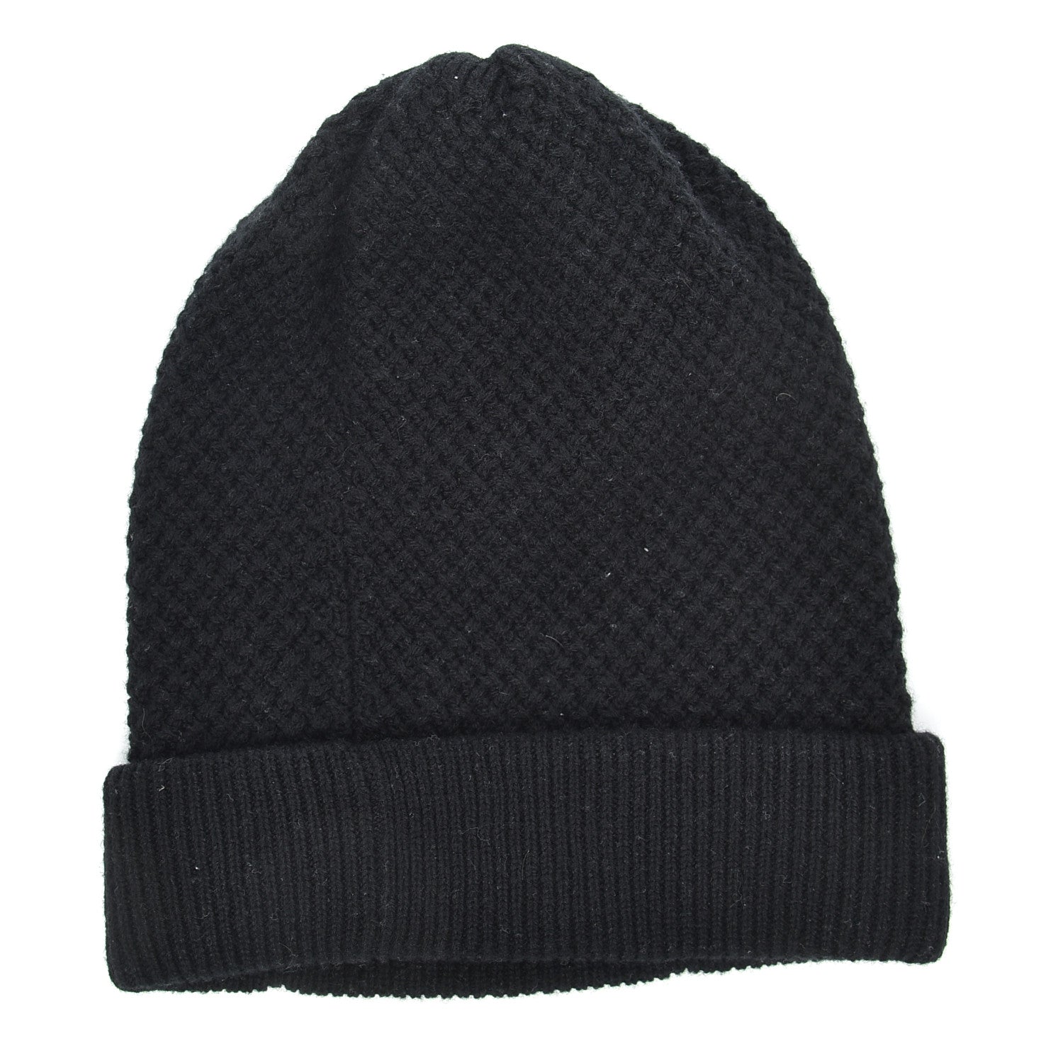 Chanel Cashmere CC Beanie Hat Black 3 of 5